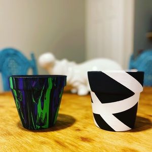 Painted Terra-cotta Pots